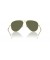 Ray-Ban RB3825 القديمة الطيار XXL (62 - 14) مع الأخضر العدسات الذهب الإطار النظارات الشمسية