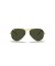 Ray-Ban RB3025 الطيار الكلاسيكية XL (58 - 14) مع الأخضر العدسات الذهب الإطار النظارات الشمسية