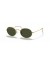 Ray-Ban RB3547 البيضاوي المعادن XL (54 - 21) مع الأخضر العدسات الذهب الإطار النظارات الشمسية
