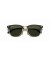 Ray-Ban RB3716 Clubmaster المعادن L (51 - 21) مع الأخضر العدسات و النظارات الشمسية الإطار الأسود