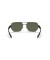 Ray-Ban RB3672 XL (60 - 17) مع الأخضر العدسات و النظارات الشمسية الإطار الفضي