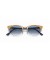 Ray-Ban RB3946 Clubmaster البيضاوي S (52 - 19) مع العدسات الزرقاء و البيج نظارات الإطار