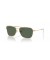 Ray-Ban RBR0102S القافلة عكس XL (58 - 15) مع الأخضر العدسات الذهب الإطار النظارات الشمسية