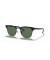 Ray-Ban RB3716 Clubmaster المعادن L (51 - 21) مع الأخضر العدسات و النظارات الشمسية الإطار الأسود
