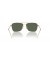 Ray-Ban RBR0102S القافلة عكس XL (58 - 15) مع الأخضر العدسات الذهب الإطار النظارات الشمسية