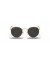 Ray-Ban RB3447 معدني جولة ل (53 - 21) مع العدسات السوداء والذهب نظارات الإطار