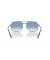 Ray-Ban RB3699 L (59 - 18) مع العدسات الزرقاء والفضية نظارات الإطار