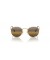 Ray-Ban RB3447 مستديرة معدنية Chromance لتر (53 - 21) مع البني العدسات الذهب الإطار النظارات الشمسية