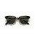 Ray-Ban RB2176 Clubmaster للطي L (51 - 21) مع الأخضر العدسات و النظارات الشمسية الإطار الأسود