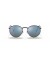Ray-Ban RB3637 جولة جديدة XS (50 - 21) مع الأزرق العدسات و النظارات الشمسية الإطار الأسود