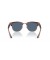 Ray-Ban RBR0504S Clubmaster عكس S (51 - 21) مع العدسات الزرقاء والذهب نظارات الإطار