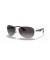 Ray-Ban RB3526 L (63 - 14) مع العدسات الرمادية والفضية نظارات الإطار