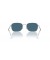 Ray-Ban RB3706 XL (57 - 20) مع العدسات الزرقاء والفضية نظارات الإطار