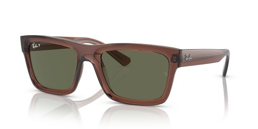Ray-Ban RB4396 وارن الحيوي القائم م (54 - 20) مع الأخضر العدسات البني نظارات الإطار