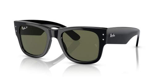 Ray-Ban RB0840S ميجا عابر سبيل م (51 - 21) مع الأخضر العدسات و النظارات الشمسية الإطار الأسود