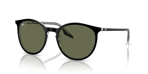 Ray-Ban RB2204 L (54 - 20) مع الأخضر العدسات و النظارات الشمسية الإطار الأسود