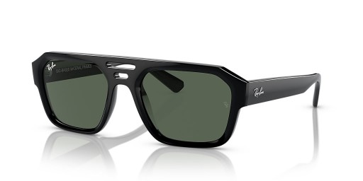 Ray-Ban RB4397 كوريجان الحيوي القائم م (54 - 20) مع الأخضر العدسات و النظارات الشمسية الإطار الأسود