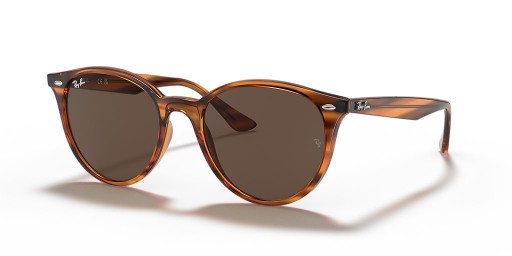 Ray-Ban RB4305 م (53 - 19) مع البني العدسات و النظارات الشمسية الإطار الأحمر