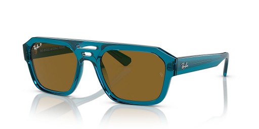 Ray-Ban RB4397 كوريجان الحيوي القائم م (54 - 20) مع العدسات البني و الأزرق نظارات الإطار