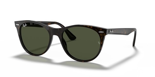 Ray-Ban RB2185 ابن السبيل الثاني الكلاسيكية S (52 - 18) مع الأخضر العدسات السلحفاة نظارات الإطار