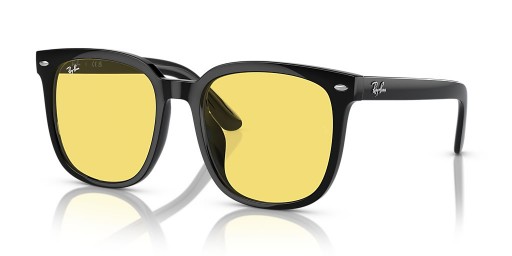 Ray-Ban RB4401D XXL (57 - 20) مع الأصفر العدسات و النظارات الشمسية الإطار الأسود