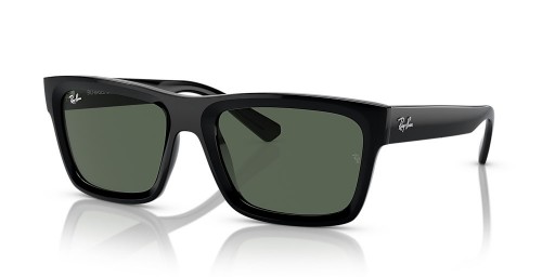 Ray-Ban RB4396 وارن الحيوي القائم م (54 - 20) مع الأخضر العدسات و النظارات الشمسية الإطار الأسود