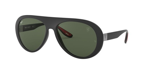Ray-Ban RB4310M سكوديريا فيراري جمع ل (58 - 16) مع الأخضر العدسات و النظارات الشمسية الإطار الأسود