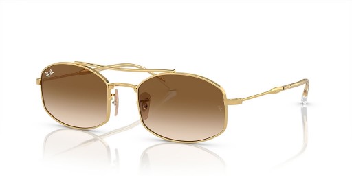 Ray-Ban RB3719 L (54 - 20) مع البني العدسات الذهب الإطار النظارات الشمسية