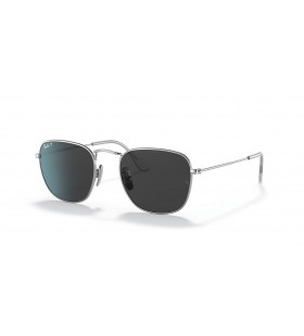 Ray-Ban RB8157 فرانك التيتانيوم S (51 - 20) مع العدسات السوداء والفضة نظارات الإطار