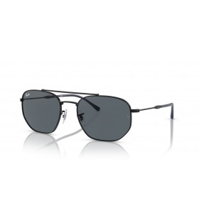 Ray-Ban RB3707 L (54 - 20) مع الأزرق العدسات و النظارات الشمسية الإطار الأسود