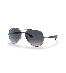 Ray-Ban RB3675 XL (58 - 14) مع العدسات الزرقاء والفضية نظارات الإطار