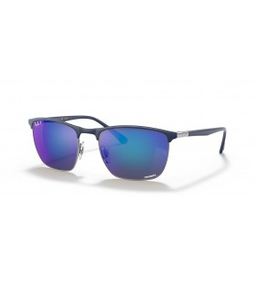 Ray-Ban RB3686 Chromance XL (57 - 19) مع العدسات الزرقاء والأزرق نظارات الإطار