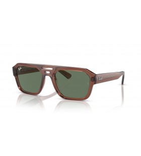 Ray-Ban RB4397 كوريجان الحيوي القائم م (54 - 20) مع الأخضر العدسات البني نظارات الإطار