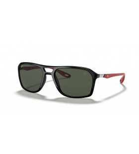 Ray-Ban RB4329M سكوديريا فيراري جمع ل (57 - 19) مع الأخضر العدسات و النظارات الشمسية الإطار الأسود