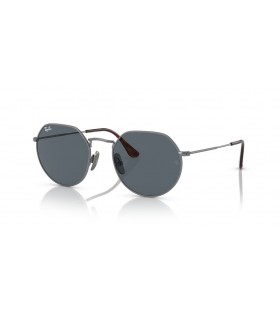 Ray-Ban RB8165 جاك التيتانيوم م (53 - 20) مع العدسات الزرقاء والفضية نظارات الإطار