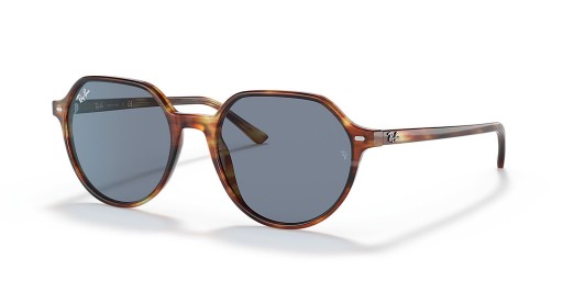 Ray-Ban RB2195 Thalia S (53 - 18) s Modrými skly a Hnědý rám sluneční Brýle