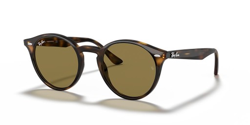 Ray-Ban RB2180 M (49 - 21) s Hnědými čočkami a Želva rám sluneční Brýle