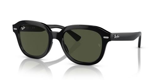 Ray-Ban RB4398 Erik XL (53 - 20) s Zelené čočky a Černý rám sluneční Brýle
