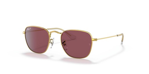 Ray-Ban RB9557S Frank Kids M (46 - 19) s Violet čočky a Zlatý rám sluneční Brýle