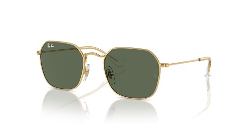 Ray-Ban RB9594S Děti, XL (49 - 19) s Zelené čočky a Zlatý rám sluneční Brýle