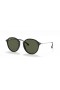Ray-Ban RB2447 Round Fleck XL (49 - 21) s Zelené čočky a Černý rám sluneční Brýle