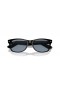 Ray-Ban RB2132 New Wayfarer Malá Mořská víla M (55 - 18) s Modrými skly a Černý rám sluneční Brýle