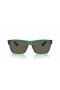 Ray-Ban RB4396F Warren Bio-Based XL (57 - 20) s Hnědými čočkami a Zelený rám sluneční Brýle