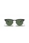 Ray-Ban RB3716 Clubmaster Kovu L (51 - 21) s Zelené čočky a Černý rám sluneční Brýle