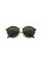 Ray-Ban RB2447 Round Fleck XL (49 - 21) s Zelené čočky a Černý rám sluneční Brýle