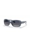 Ray-Ban Jackie Ohh RB4101 Transparentní M (58 - 17) s Modrými skly a Modrými rám sluneční Brýle
