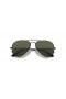 Ray-Ban RB3025 Aviator Classic XL (58 - 14) s Zelené čočky a Černý rám sluneční Brýle