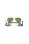 Ray-Ban RB9506S Aviator Děti L (52 - 14) s Zelené čočky a Zlatý rám sluneční Brýle