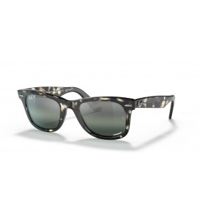 Ray-Ban RB2140 Original Wayfarer Chromance L (50 - 22) s Silver ÄoÄkami a Å½elva rÃ¡m sluneÄnÃ­ BrÃ½le
