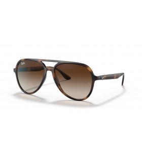 Ray-Ban RB4376 L (57 - 16) s Hnědými čočkami a Želva rám sluneční Brýle